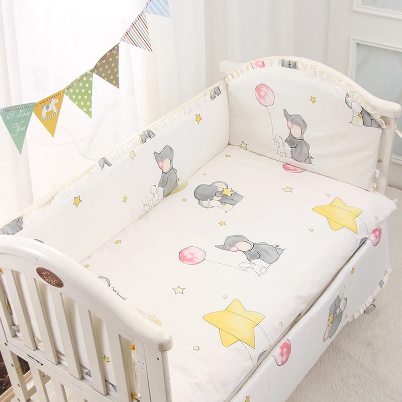 6Pcs Cotton Standard Size Crib - огляд і ціна Baby Nursery Sale